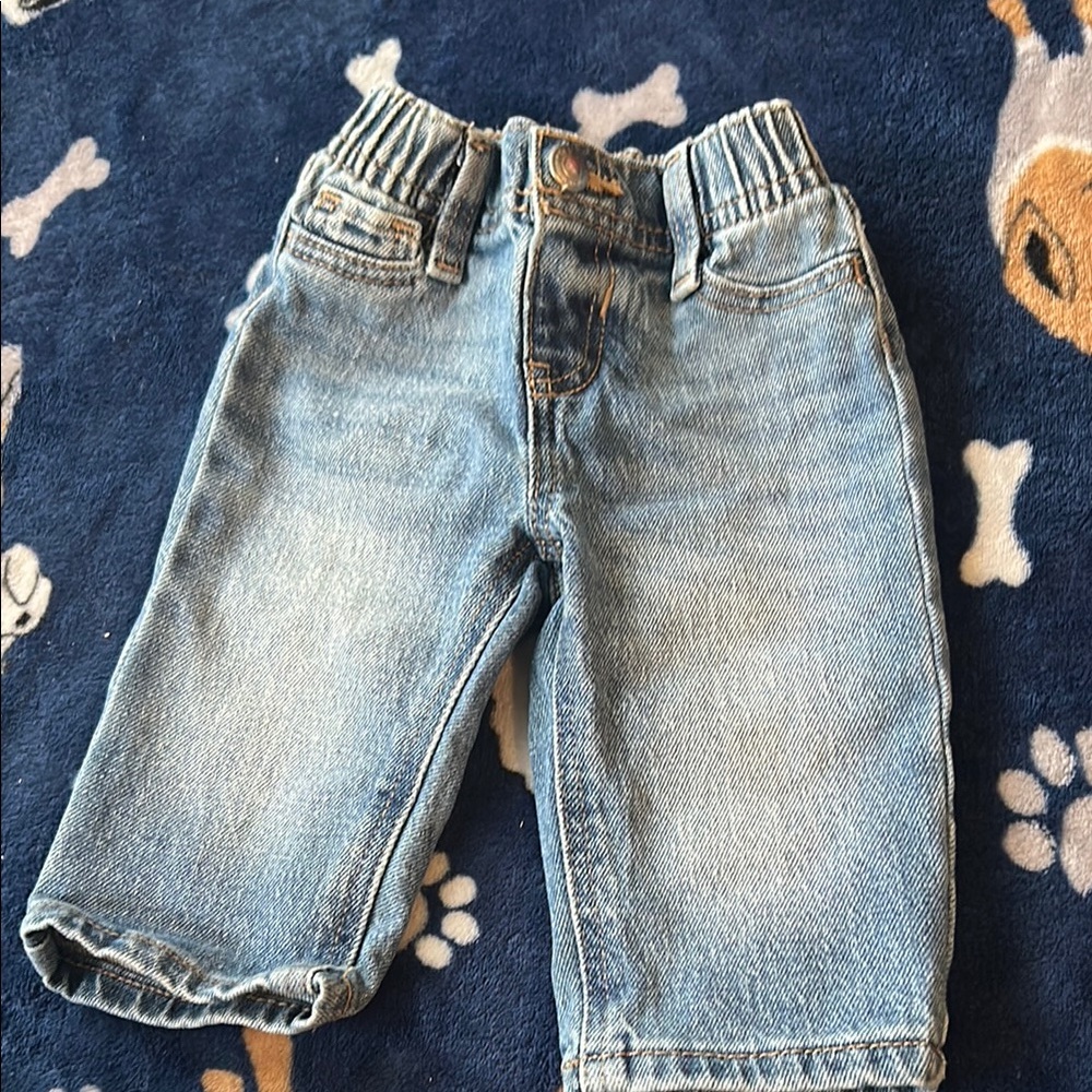 Old Navy Blue Elastic Waist Jeans
